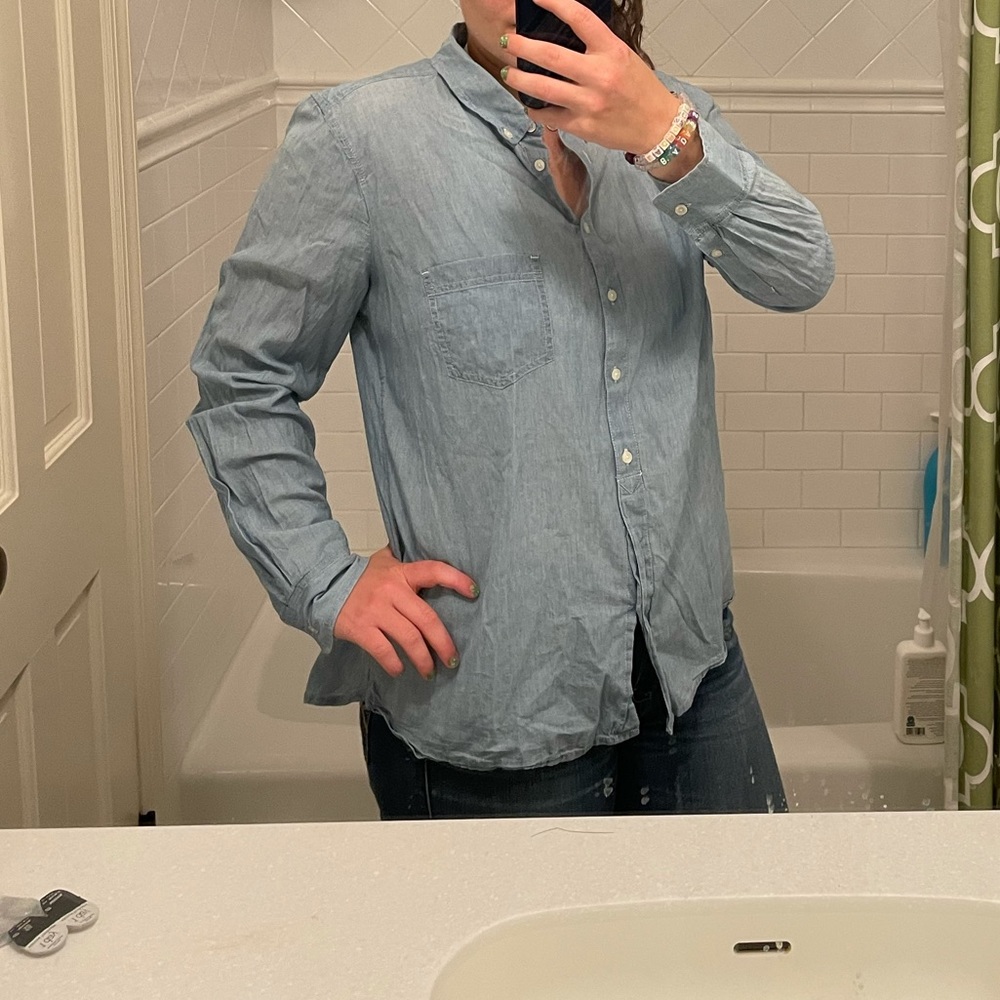 Gap Denim colored Tailored Shirt
